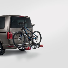 Porte-vélos sur attelage 2 vélos avec grand angle de rabattement