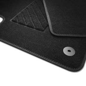 Multivan T7 - Jeu de 2 tapis de sol textiles avant, noir, « Plus »