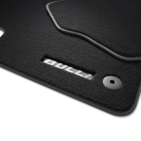 Multivan T7 - Jeu de 2 tapis textiles av Premium noirs
