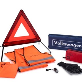 Pack sécurité et dépannage avec 2 gilets de sécurité, gants et lampe de po